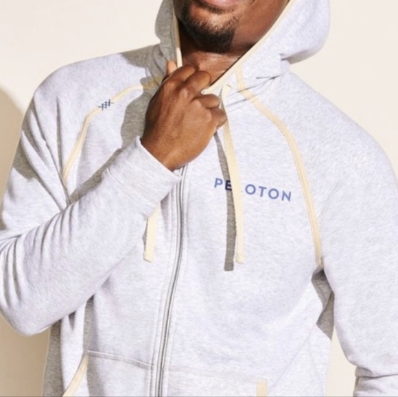 Rhone x Peloton Gray Full Zip Cotton Blend Hoodie Sweatshirt Size XL - Picture 12 of 12